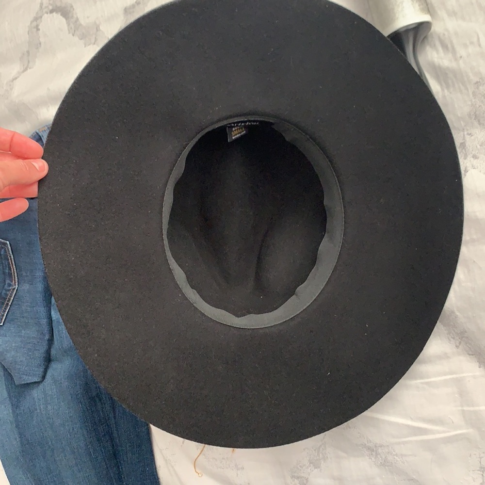 Brixton Black Floppy Brimmed Hat - Picture 7 of 9